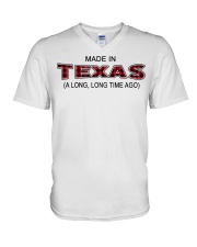 Made In Texas A Long Long Time Ago V-Neck T-Shirt tile