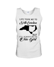OHIO GIRL LIFE TOOK ME TO NORTH CAROLINA Unisex Tank tile