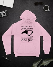 OHIO GIRL LIFE TOOK ME TO NORTH CAROLINA Hooded Sweatshirt lifestyle-unisex-hoodie-front-9