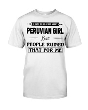 Peruvian Girl - But People Ruined Classic T-Shirt tile