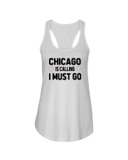 Chicago Is Calling Ladies Flowy Tank tile
