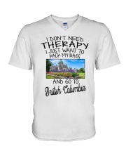 Pack My Bags - Go To British Columbia V-Neck T-Shirt tile