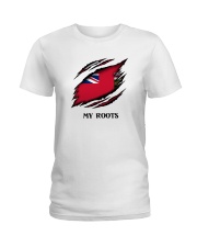 Flag Manitoba My Roots Ladies T-Shirt tile