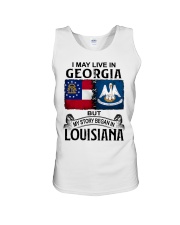 Began In Louisiana - May Live In Georgia Unisex Tank tile