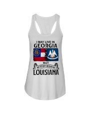 Began In Louisiana - May Live In Georgia Ladies Flowy Tank tile