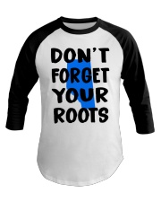 Alberta Map Don't Forget Your Roots Baseball Tee tile