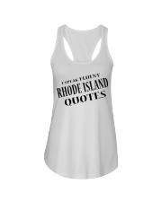 I Speak Fluent Rhode Island Quotes Ladies Flowy Tank tile