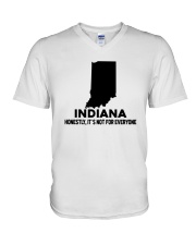 Indiana It's Not For Everyone V-Neck T-Shirt tile