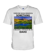 Should Be In Idaho V-Neck T-Shirt tile