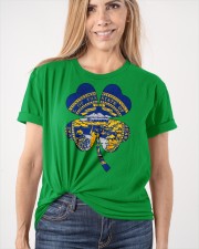 Flag Nebraska Four Leaf Clover Classic T-Shirt apparel-classic-tshirt-lifestyle-front-101