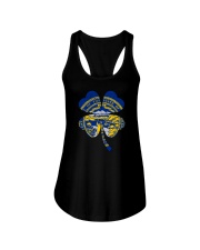 Flag Nebraska Four Leaf Clover Ladies Flowy Tank tile