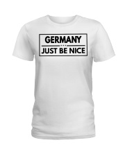 Germany Just Be Nice Ladies T-Shirt tile