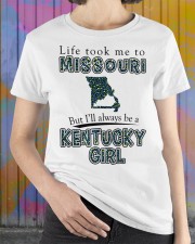Kentucky Girl Life Took Me To Missouri Ladies T-Shirt apparel-ladies-t-shirt-lifestyle-front-46
