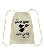 PUERTO RICAN GIRL IN JERSEY Drawstring Bag tile