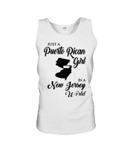 PUERTO RICAN GIRL IN JERSEY Unisex Tank tile