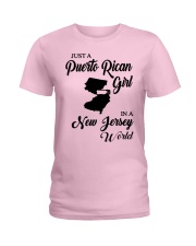 PUERTO RICAN GIRL IN JERSEY Ladies T-Shirt front