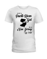 PUERTO RICAN GIRL IN JERSEY Ladies T-Shirt tile