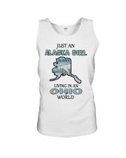 Alaska Girl Living In Ohio Unisex Tank tile