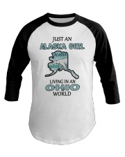 Alaska Girl Living In Ohio Baseball Tee tile