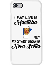 Began In Nova Scotia - Live In Manitoba Phone Case tile
