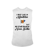 Began In Nova Scotia - Live In Manitoba Sleeveless Tee tile