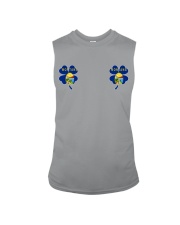 Montana Flag - Four Leaf Clover Sleeveless Tee tile