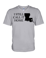 Louisiana i still call it home V-Neck T-Shirt tile