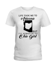 OHIO GIRL LIFE TOOK ME TO ARIZONA Ladies T-Shirt tile