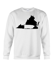 MAP PUERTO RICO IN VIRGINIA Crewneck Sweatshirt tile