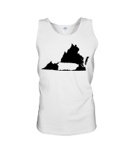 MAP PUERTO RICO IN VIRGINIA Unisex Tank tile