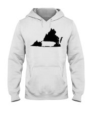MAP PUERTO RICO IN VIRGINIA Hooded Sweatshirt tile