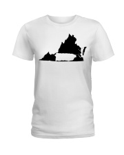 MAP PUERTO RICO IN VIRGINIA Ladies T-Shirt tile