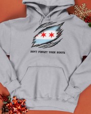Don't Forget Your Roots - Chicago Hooded Sweatshirt apparel-hooded-sweatshirt-lifestyle-front-65