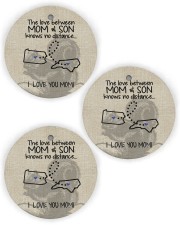 The Love Mom Son North Carolina Pennsylvania Circle Ornament (Wood tile