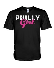 Philly Girl V-Neck T-Shirt tile