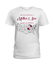 THE LOVE MOTHER AND SON MICHIGAN MISSOURI Ladies T-Shirt tile