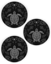 Turtle Pattern Circle Ornament (Wood tile