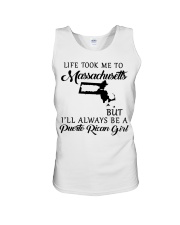 LIFE TOOK TO MASSACHUSETTS BE A PUERTO RICAN GIRL Unisex Tank tile