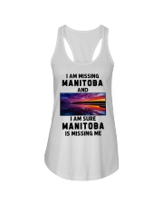 I Am Missing Manitoba Ladies Flowy Tank tile