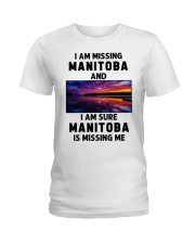 I Am Missing Manitoba Ladies T-Shirt tile
