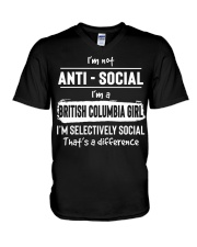 British Columbia Girl - Selective Social V-Neck T-Shirt tile