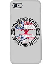 LIVING IN GEORGIA WITH OHIO ROOTS Phone Case tile