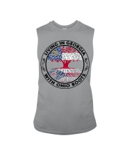 LIVING IN GEORGIA WITH OHIO ROOTS Sleeveless Tee tile