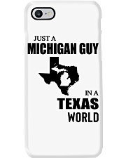 MICHIGAN GUY IN TEXAS Phone Case tile
