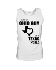 OHIO GUY IN TEXAS Unisex Tank tile