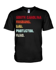 South Carolina Dad Hero V-Neck T-Shirt tile
