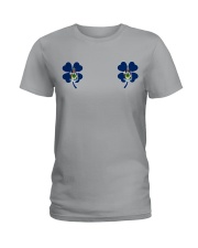 Maine Flag - Four Leaf Clover Ladies T-Shirt tile