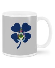 Maine Flag - Four Leaf Clover Mugs tile