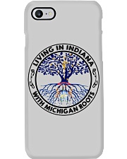 LIVING IN INDIANA WITH MICHIGAN ROOTS Phone Case tile