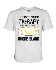 Therapy - Go To Rhode Island V-Neck T-Shirt tile